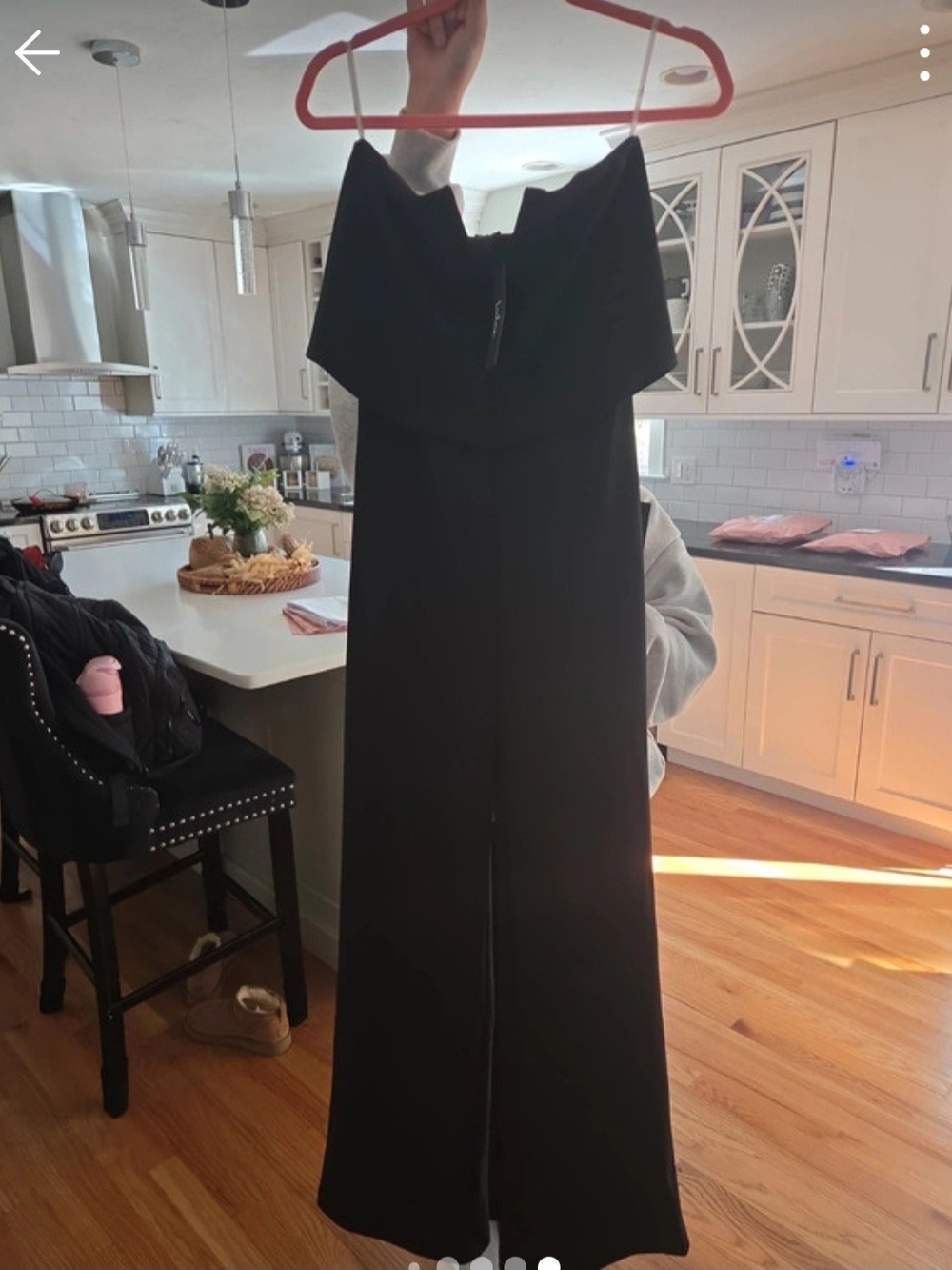 Lulu's Black Strapless Wide-Leg Jumpsuit